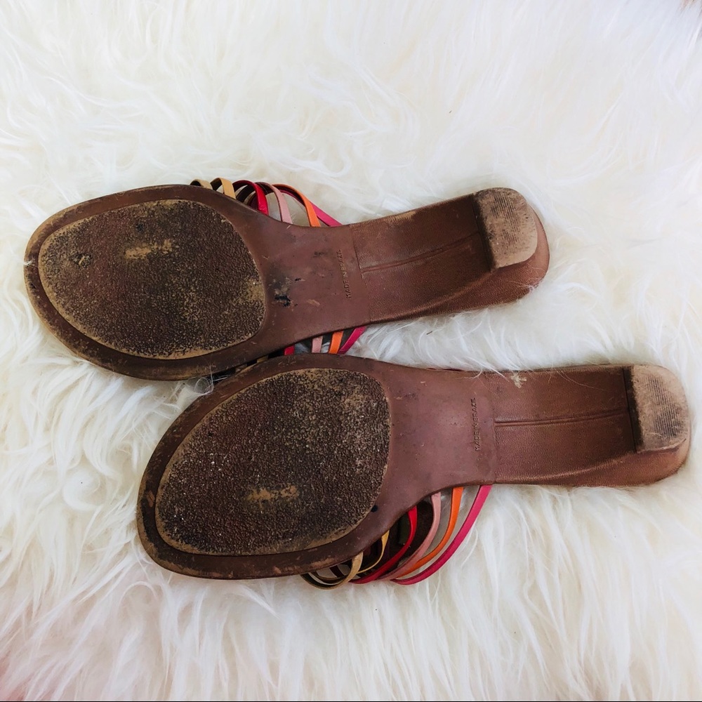 NICKELS SOFT VINTAGE LEATHER SANDALS BRAZIL 7 - Picture 7 of 8